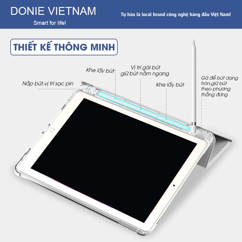 Bao Da Ốp Ipad Màu Pastel DIY Mặt Lưng Nhám Mờ Chống Ố, Case Ipad Gen 5 6 7 8 9, Mini, Air 1 2 3 4 5 Pro 11 12.9 (P03)