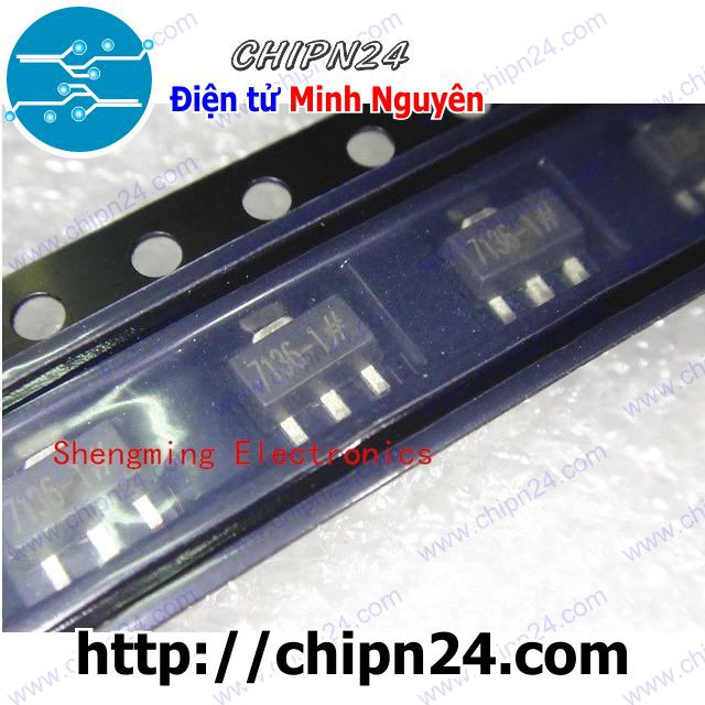 [4 CON] (SOP) IC Dán HT7136 SOT-89 (SMD) (7136 3.6V 30mA)