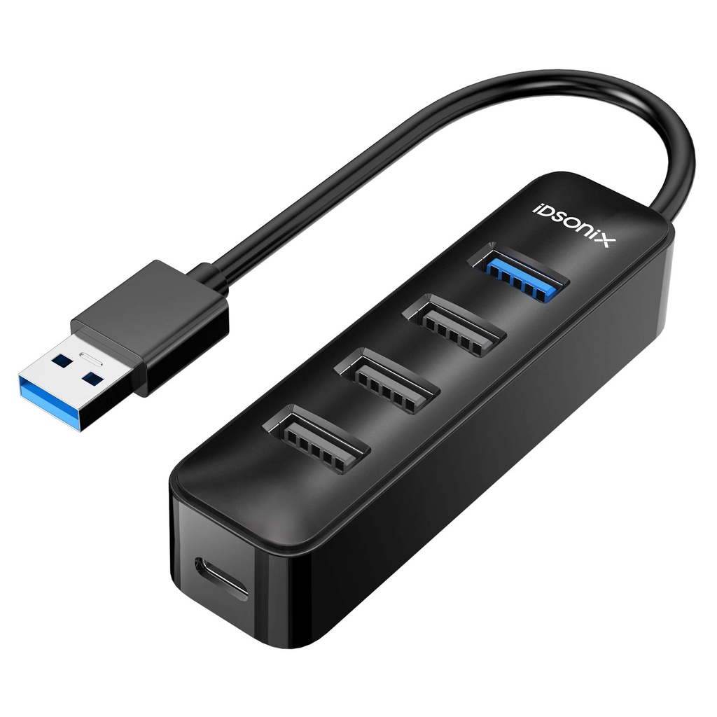 HUB USB 3.0 4 Cổng iDSONix-IAU3-4A-015-BK-EP - Bộ Chia USB 4 Port