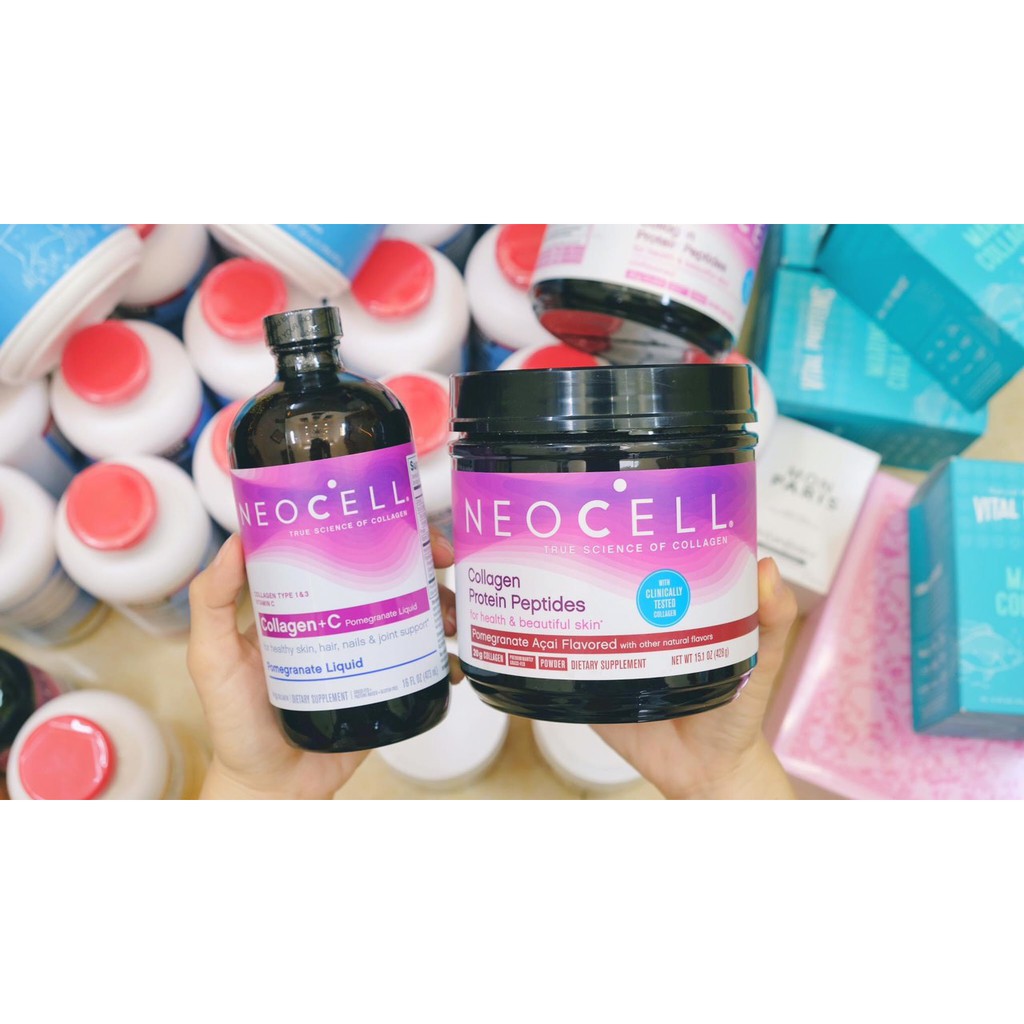 [MẪU MỚI NHẤT] Nước Uống Collagen Lựu Neocell Collagen + C Pomegranate Liquid 473ml (CHUẨN USA) | BigBuy360 - bigbuy360.vn