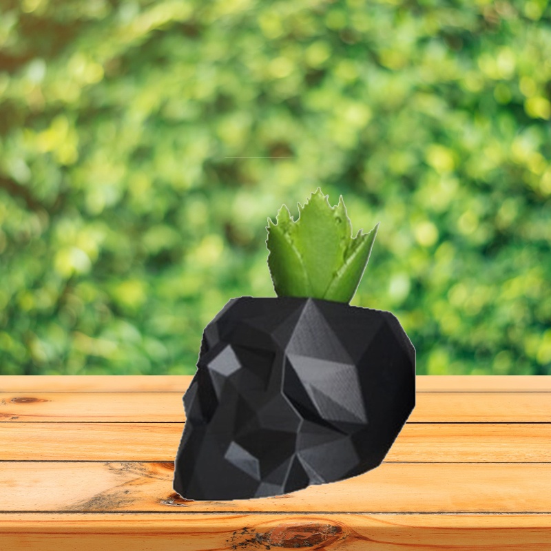 Sa Khuôn Silicon Làm Chậu Hoa / Xi Măng / Ống Đựng Bút Hình Đầu Lâu