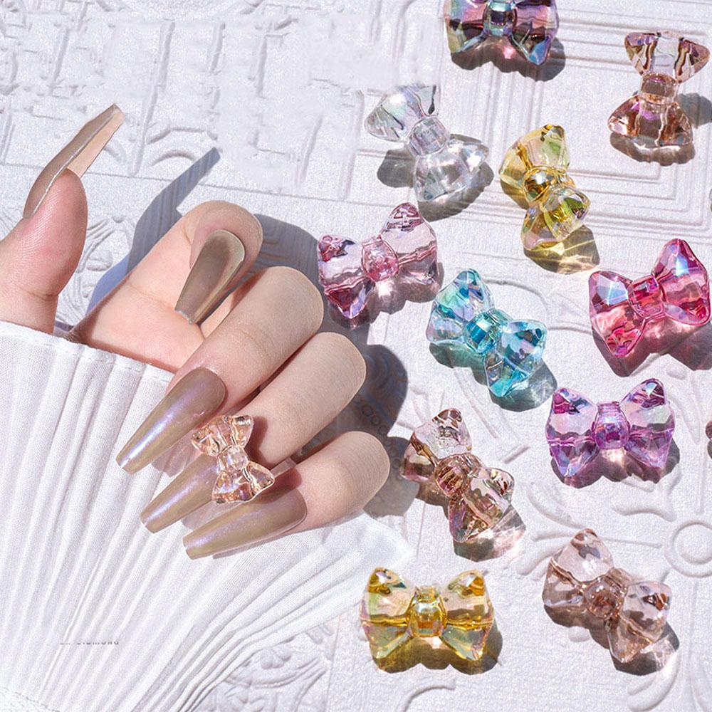 Phụ Kiện Nơ 3D Trang Trí Móng Tay Nghệ Thuật|Trang Sức Vòng Cổ