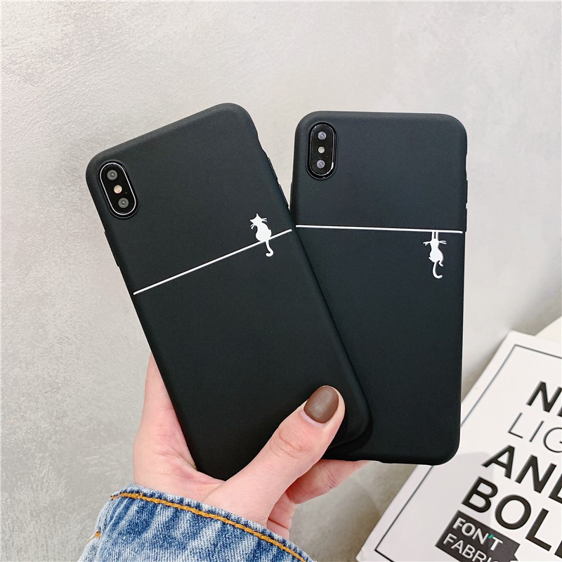 [ IPHONE ] Ốp Lưng Silicon White Cat - B085 | BigBuy360 - bigbuy360.vn