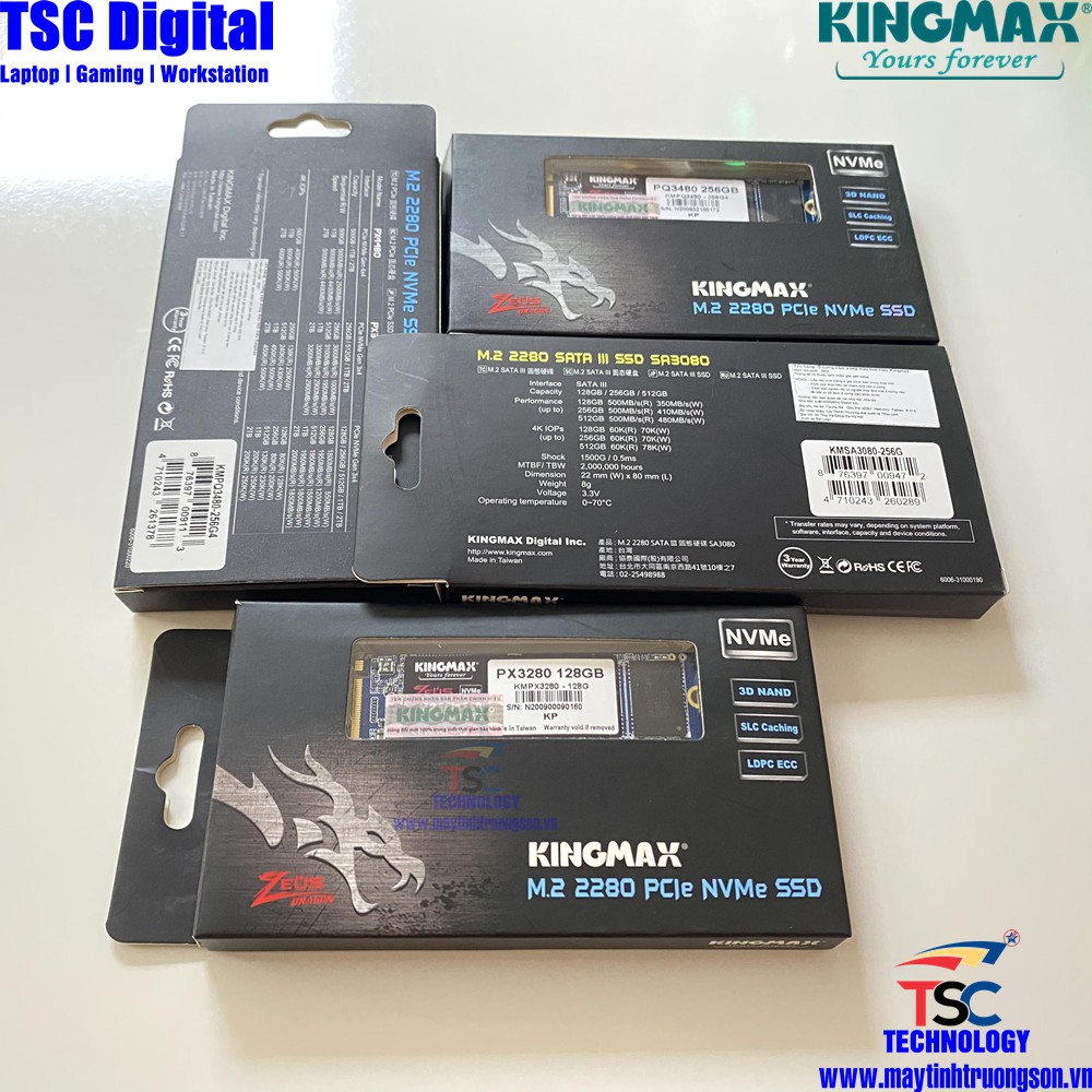 Ổ Cứng SSD KINGMAX Zeus KMPX3280 128GB NVMe M.2 2280 PCIe