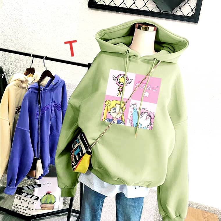 Áo hoodie thủy thủ mặt trăng DTR1119