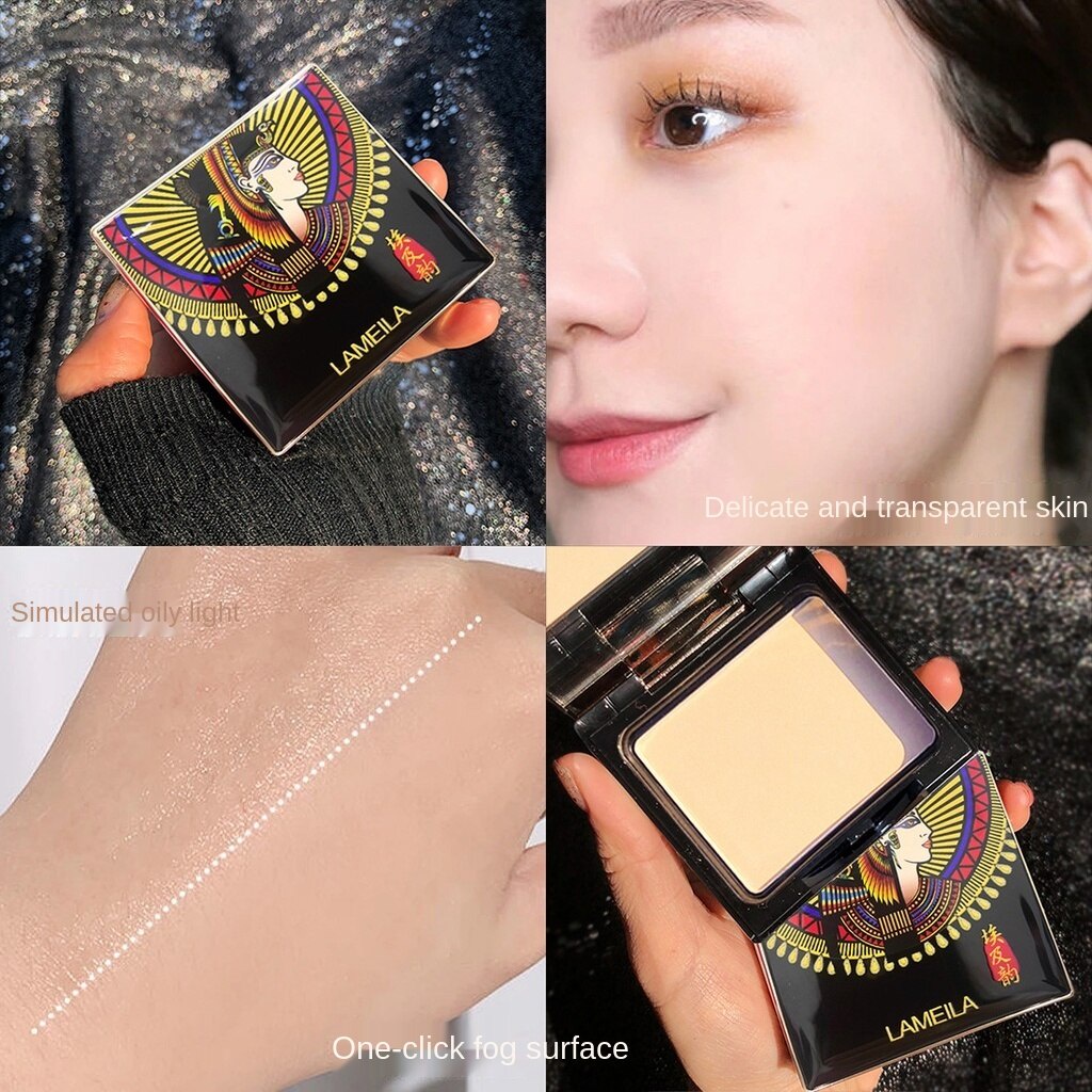 Phấn phủ che khuyết điểm kiềm dầu làm sáng da chống nước phong cách Ai Cập