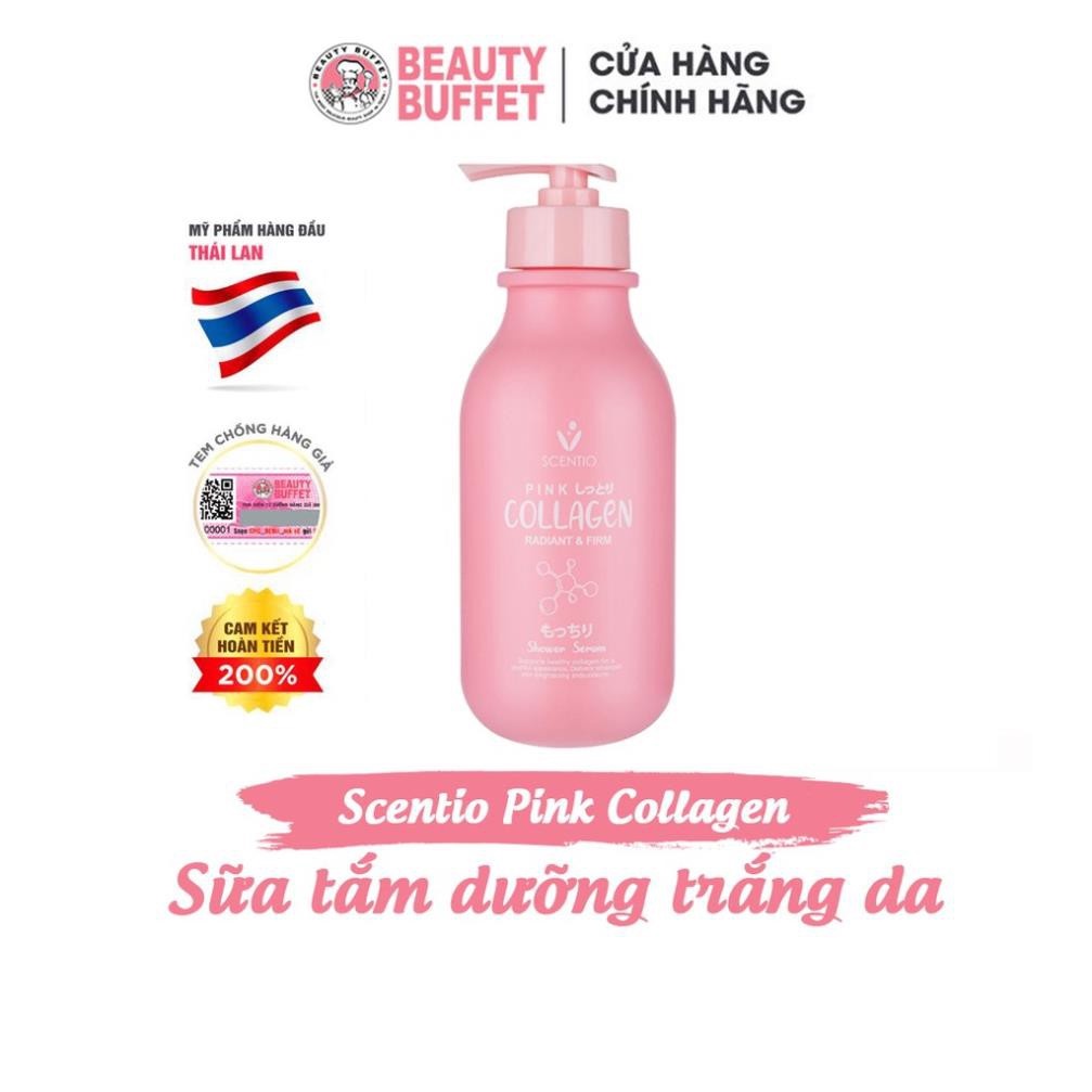 [Chính hãng] Sữa tắm dưỡng trắng và sáng mịn da Scentio Pink Collagen 350ml [Hàng Auth]