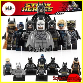 Minifigure nhân vật BatMan IronMan BlackPanther D011-018