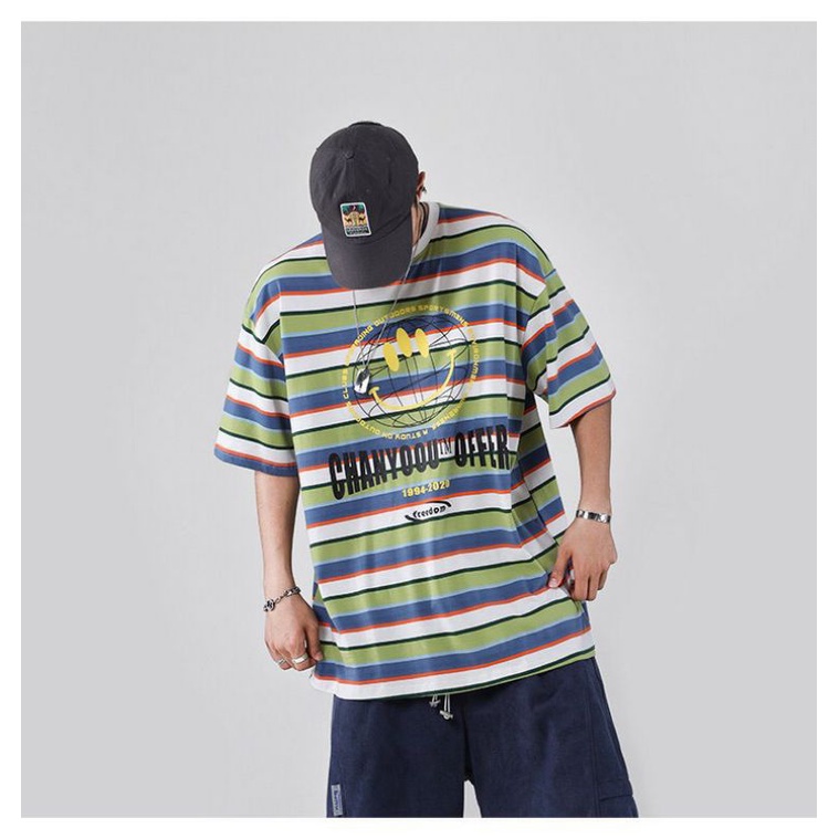 Áo Thun Unisex Tay Lỡ Form Rộng Phông Cách Hàn Quốc Freesize
