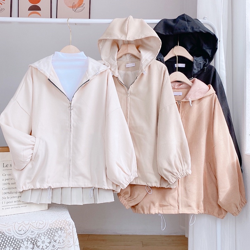 Áo khoác nhung tăm 2 lớp