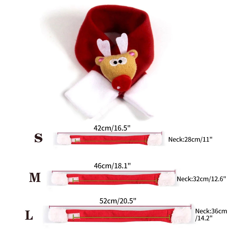 Khăn quàng cổ và chó cưng Đồ dùng cho thú cưng Giáng sinh