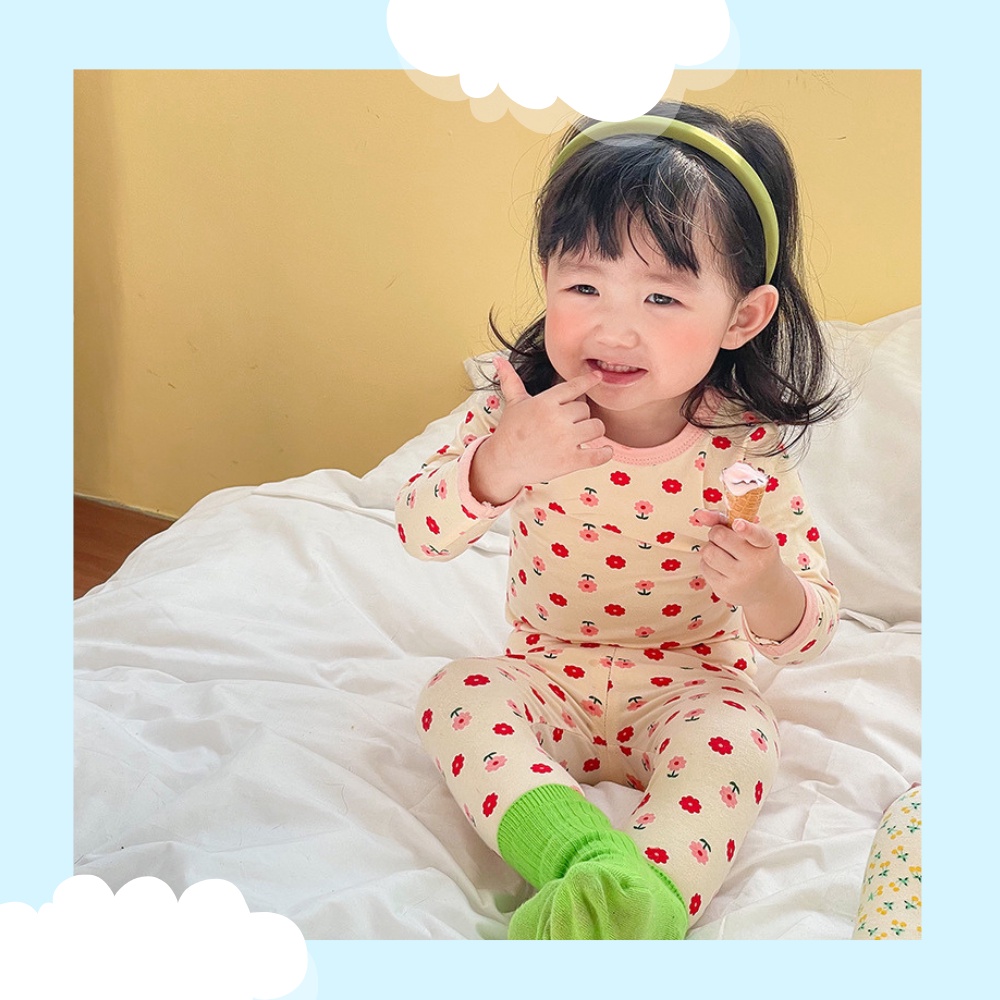 [COTTON ĐẸP] Đồ Bộ Cho Bé Trai, Gái Dài Tay Thu Đông - Bộ Ngủ Cho Bé Cotton Đẹp Mã BN-06
