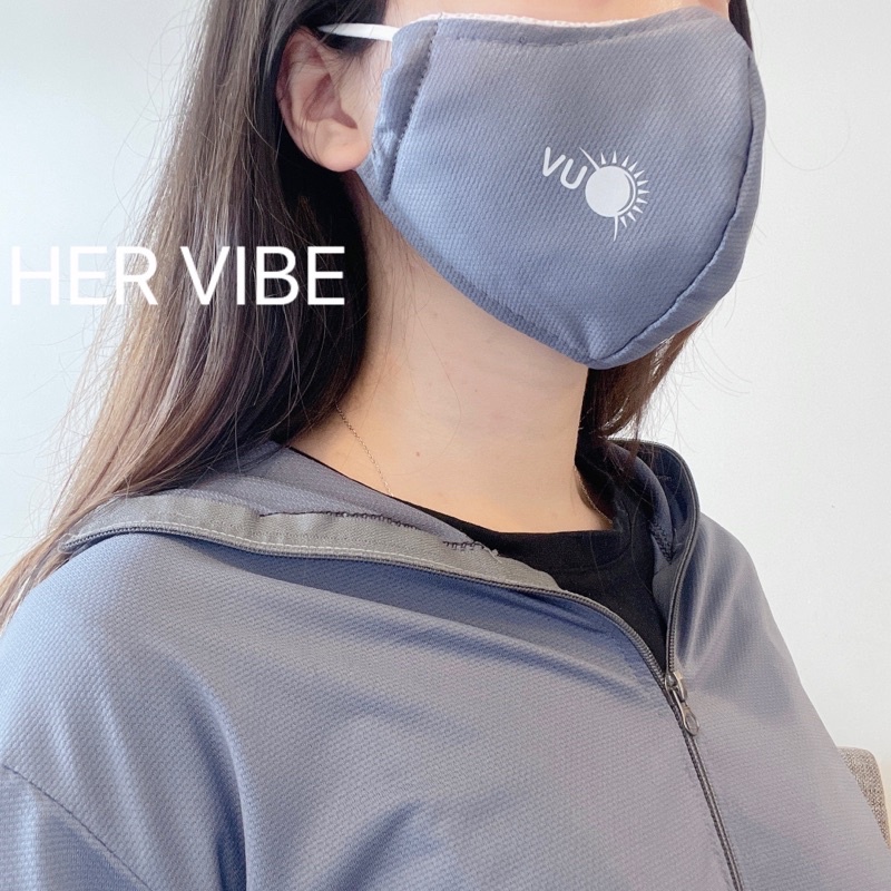 Áo chống nắng nữ kèm khẩu trang chống tia UV siêu thoáng mát cho nàng mặc hè Her Vibe
