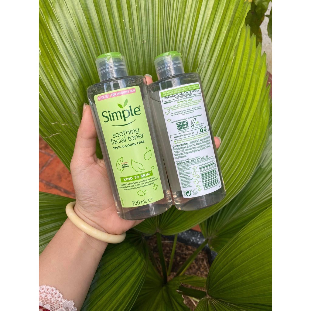 Bộ 3 sản phẩm #simple tẩy trang Simple, sữa rửa mặt simple, toner Simple