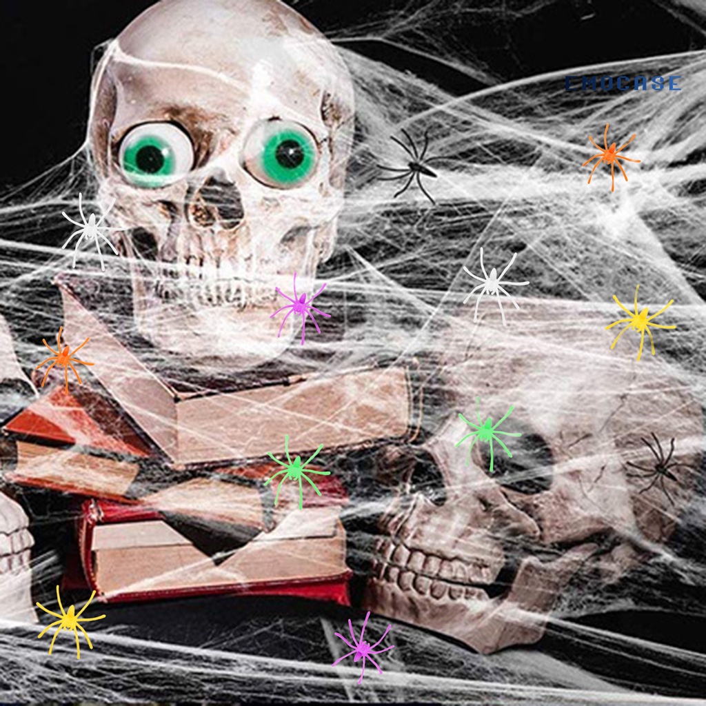 Set 30 Nhện Giả Bằng Nhựa Trang Trí Halloween