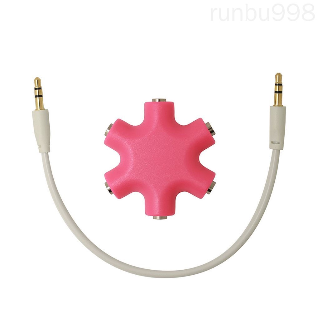 Bộ chia 1 ra 5 cổng âm thanh 3.5mm kèm dây cáp