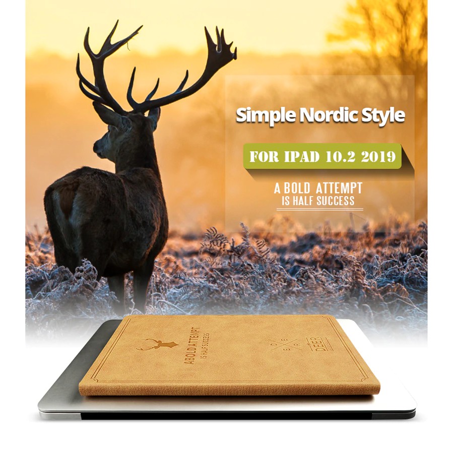 Bao da iPad, ốp iPad logo hươu | BigBuy360 - bigbuy360.vn