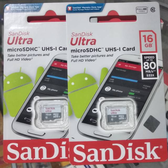 Thẻ Nhớ Sandisk 16gb 80mb / S