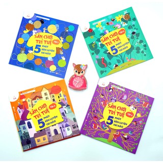 Sách TN - Sân Chơi Trí Tuệ - 5 Phút Rèn Luyện Trí Não - trọn bộ 4 quyển (2-6 tuổi)