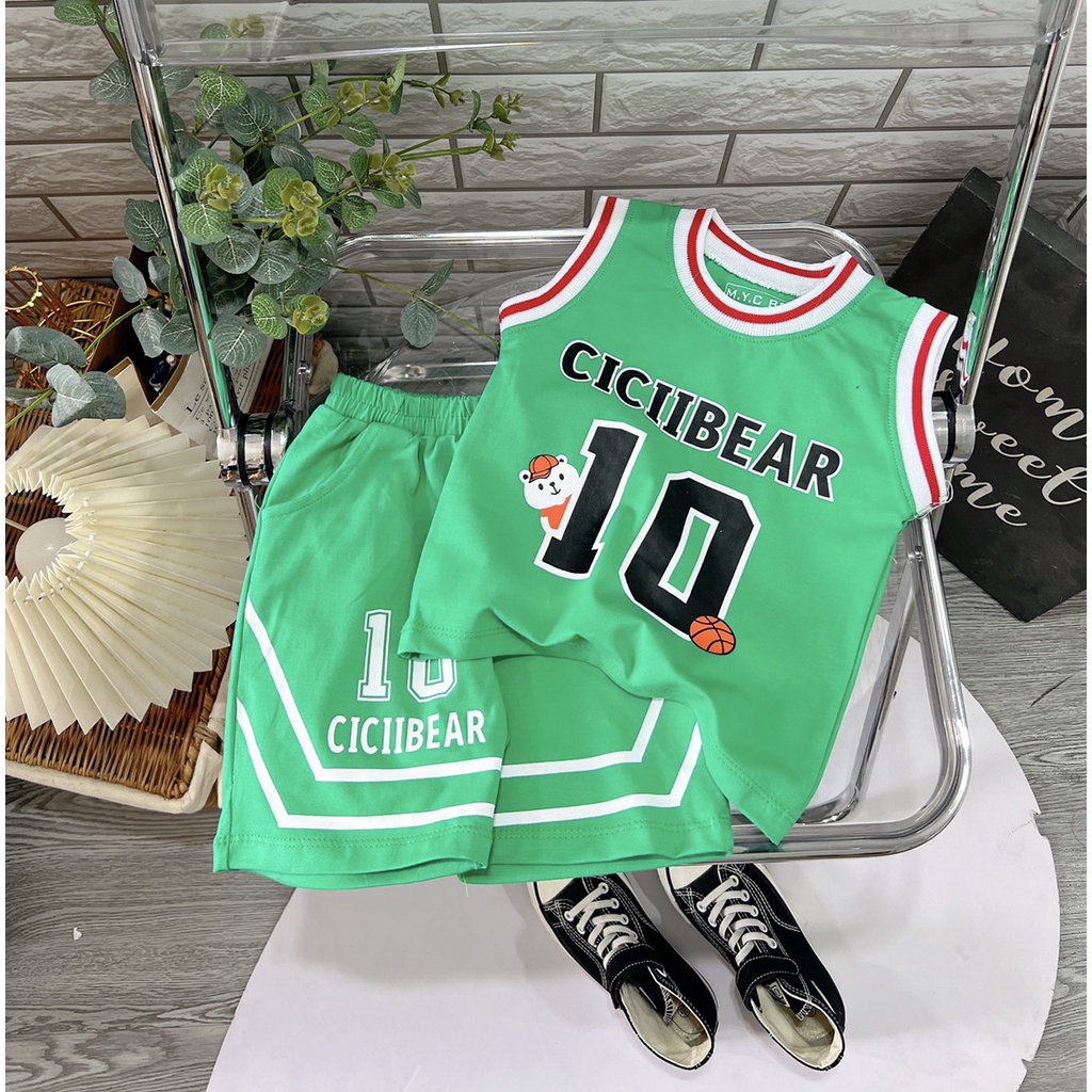 SET THUN ĐỎ BÓNG RỔ CHO BÉ TRAI