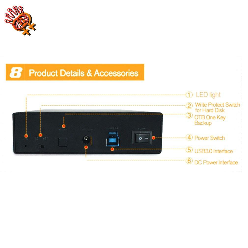 Ổ Cứng Chuyển Đổi Ss3300 Usb 3.0 Sang Sata Hdd 3.5 Inch Cho Laptop | BigBuy360 - bigbuy360.vn