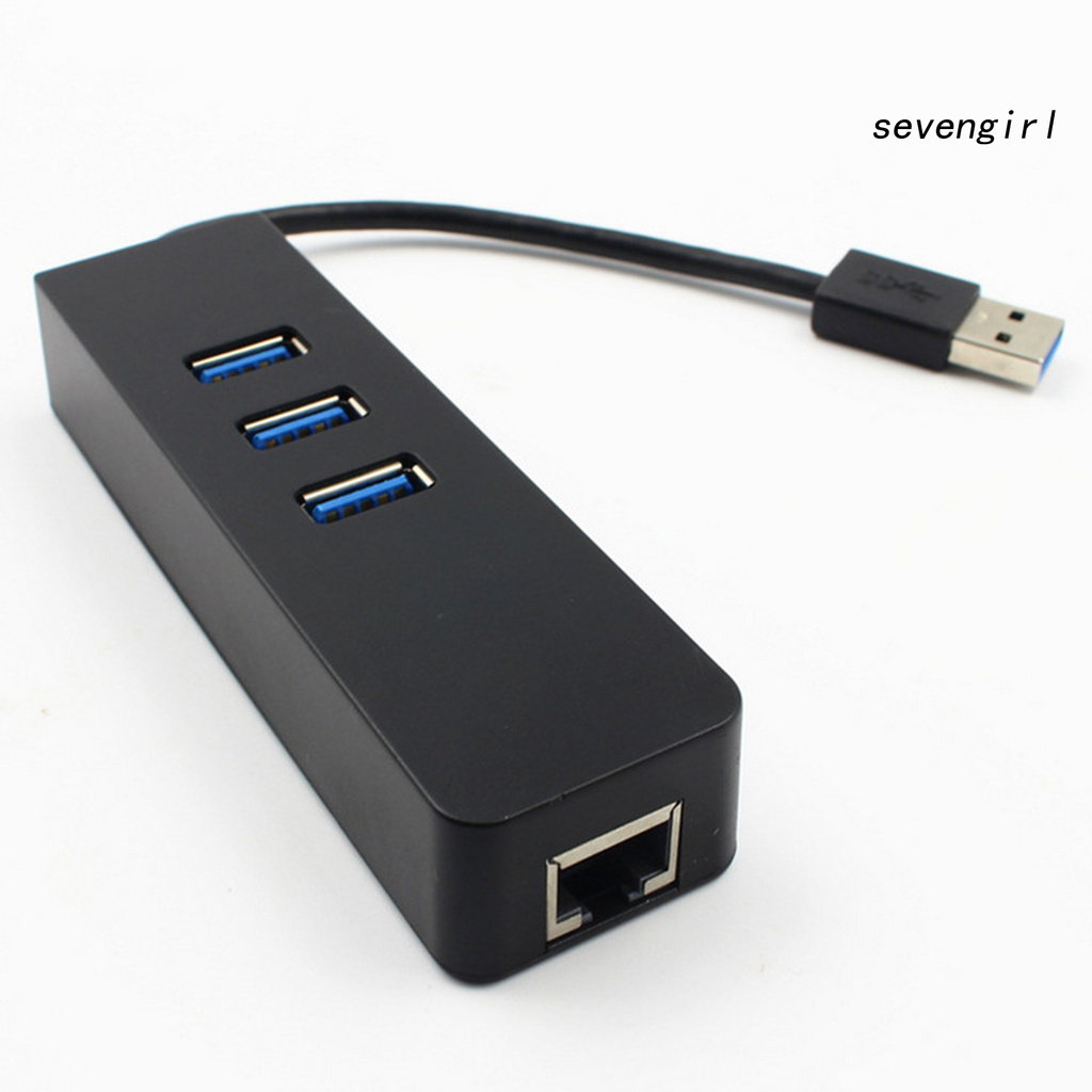 Bộ Chia 3 Cổng Usb 3.0 Gigabit Ethernet Lan Rj45