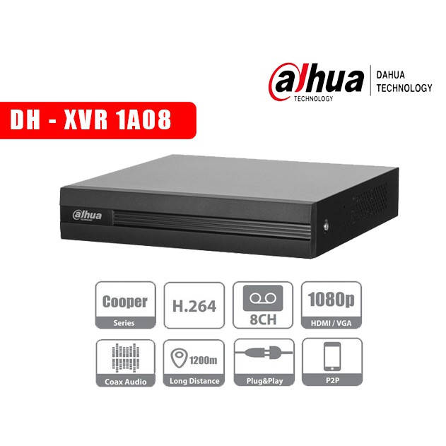 Đầu ghi camera 4 ,8 kênh Dahua XVR 1A04 ,1B04 ,1A08 ,1B08 Chính Hãng Dahua DSS - BẢO HÀNH 24 THÁNG