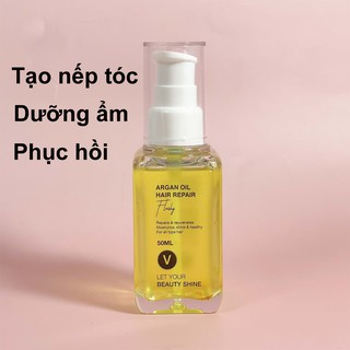 Serum dưỡng ARGAN OIL HAIR REPAIR định hình nếp tóc, phục hồi hư tổn và dưỡng ẩm da đầu