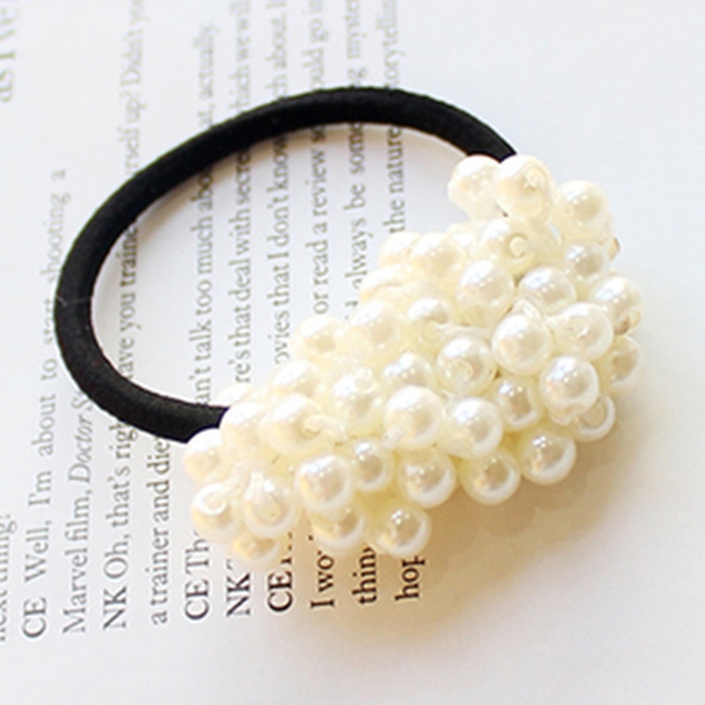 Dây buộc tóc phối ngọc trai nhân tạo thời trang cho nữ