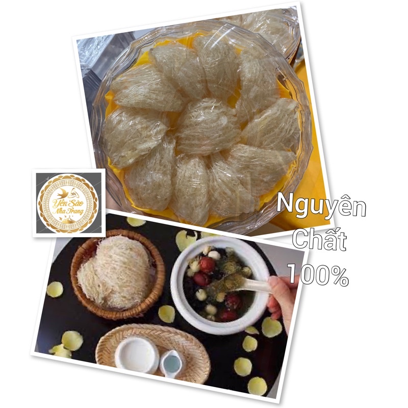 100g tổ yến tinh chế nguyên chất sợi 2 mặt- 100g yến tinh chế giá dành cho khách sỉ