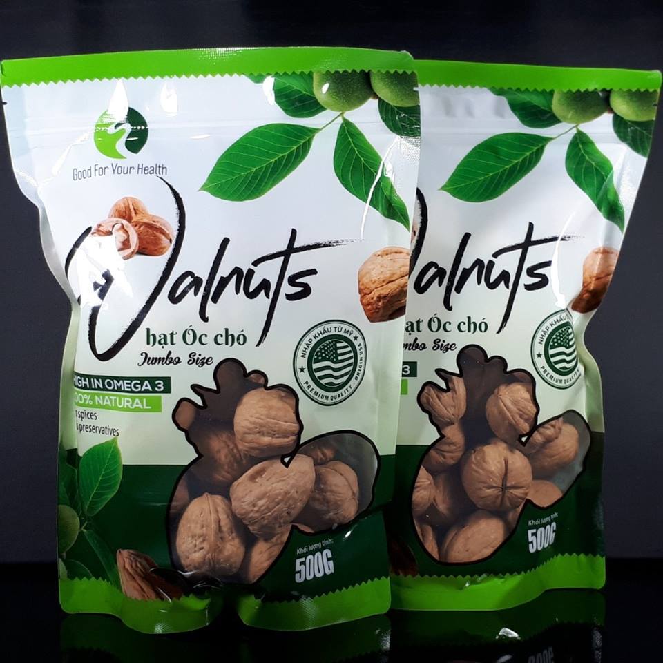 Quả Óc chó Mỹ còn vỏ 500gr. Walnuts vàng. Hạt ốc chó nguyên vỏ. hạt dinh dưỡng cho bà bầu, tốt cho trí não