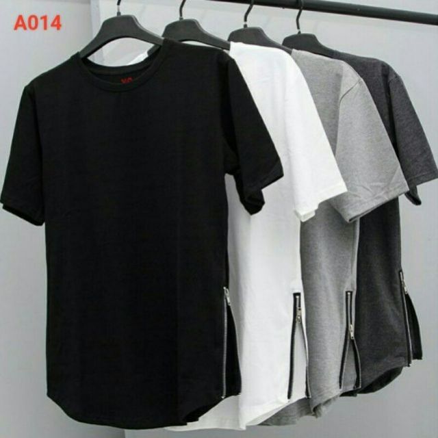 ÁO THUN COTTON 2 KHÓA ZIP