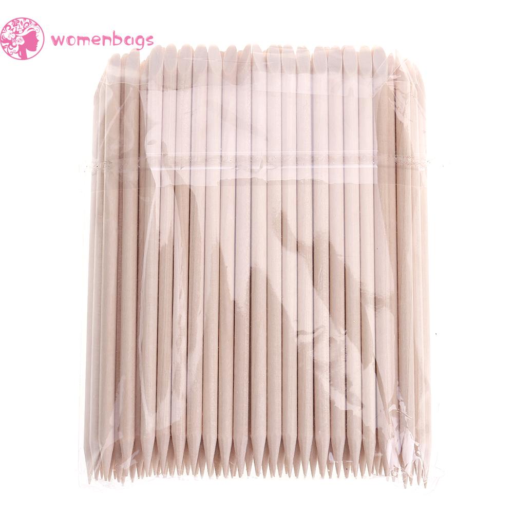 Túi 100 Que Gỗ Làm Sạch Biểu Bì Da Tiện Dụng<br>