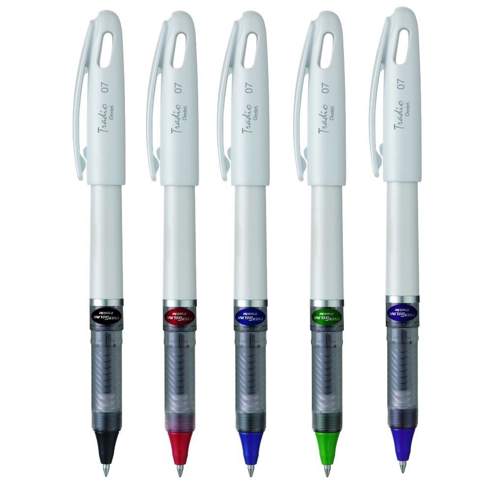 [Mua 1 tặng 1] Bút Ký Pentel Energel Thân Trắng BL117W (0.5/0.7mm) tặng Xóa kéo chữ nhật FULLMARK (5mm*10m)- CFG1