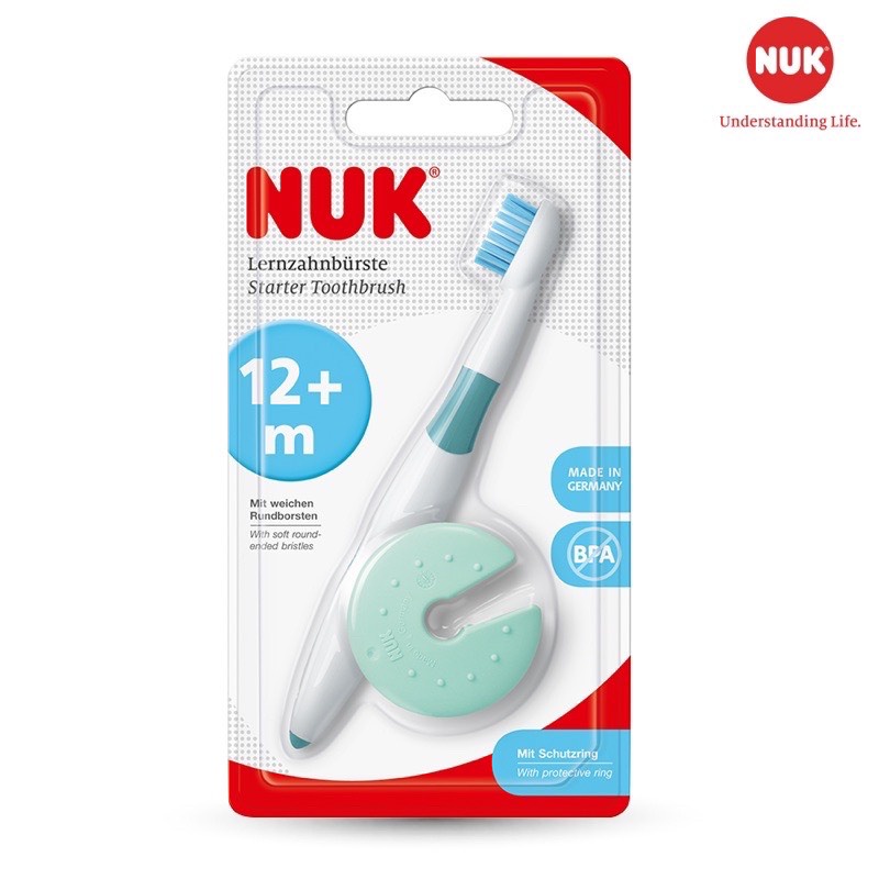 Bàn Chải Đánh Răng Cho Bé NUK Đức 6M/12M Nhập Khẩu Chính Hãng