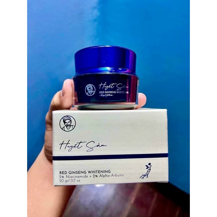 Combo Kem Dưỡng Trắng Mịn Da HỒNG SÂM mẫu mới và Serum dưỡng B5 Bà Lão