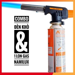 Combo 1 đèn khò & 1 lon gas ] đèn khò gas mini cầm tay