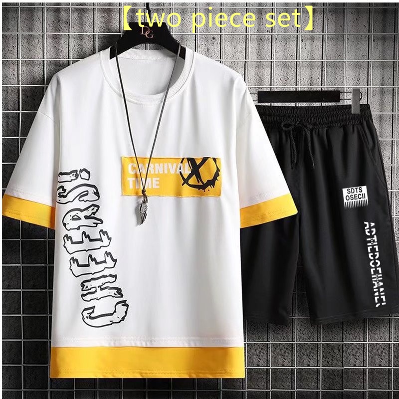 Áo Thun Tay Ngắn Dáng Rộng In Họa Tiết Thời Trang Mùa Hè Cho Nam size M-5XL