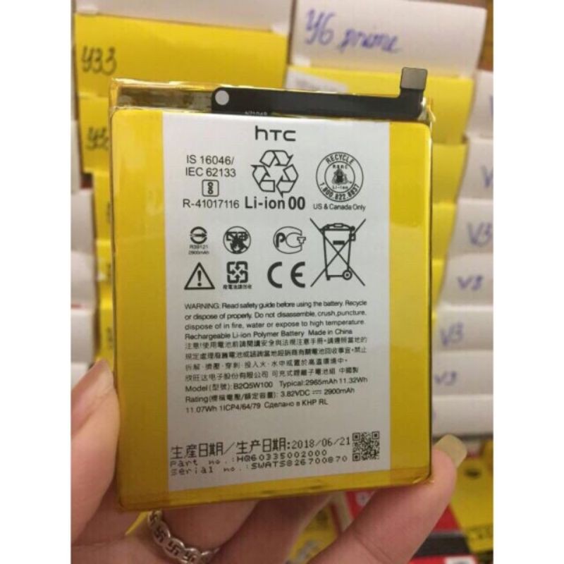 pin HTC U12+/ HTC U12 Plus (B2Q55100) 3500mAh bảo hành 6 tháng.