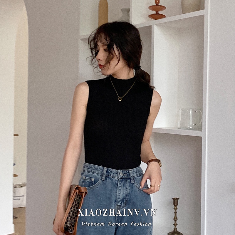  Xiaozhainv Áo Không Tay Thời Trang Mùa Hè Hàn Quốc 6 Màu | BigBuy360 - bigbuy360.vn