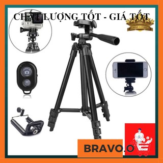 Giá đỡ máy ảnh/Điện thoại Tripod TF 3120 kèm Remote chống rung - siêu bền