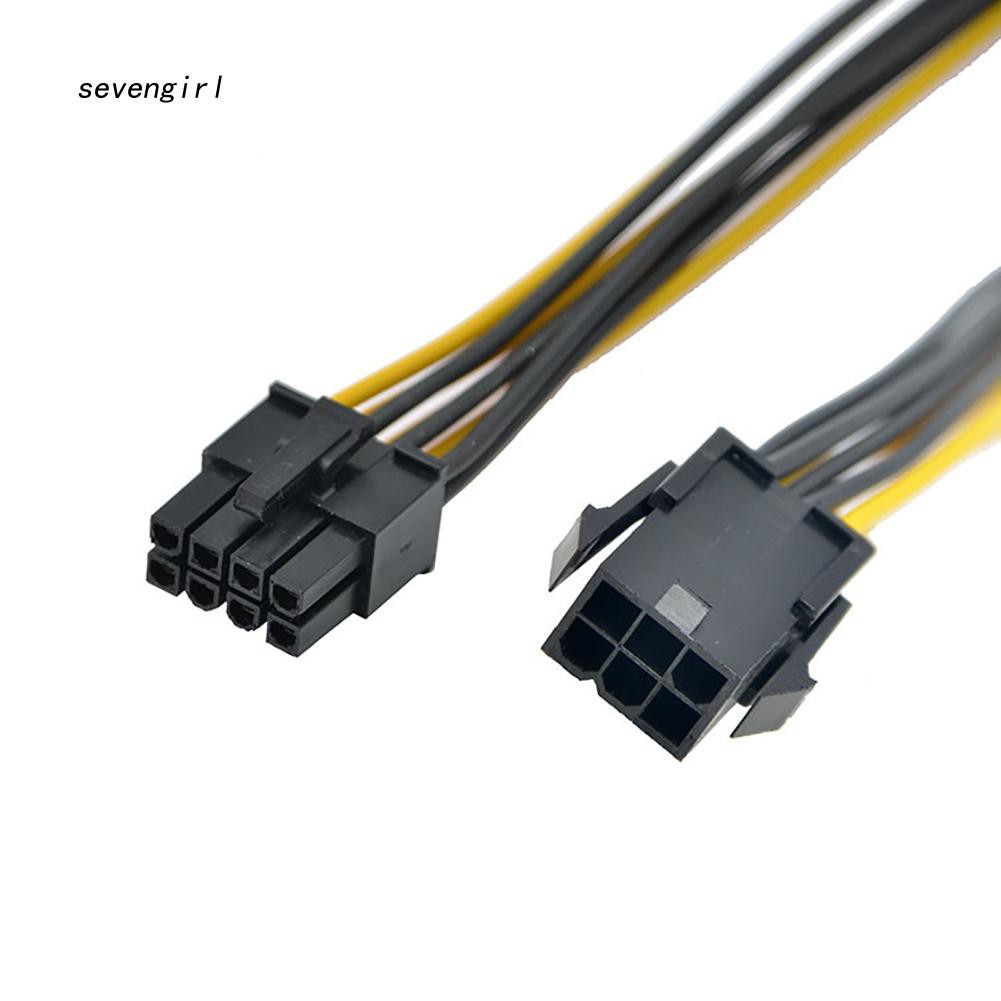 Dây cáp nối 6-Pin sang 8-Pin PCI-E cho card đồ họa video