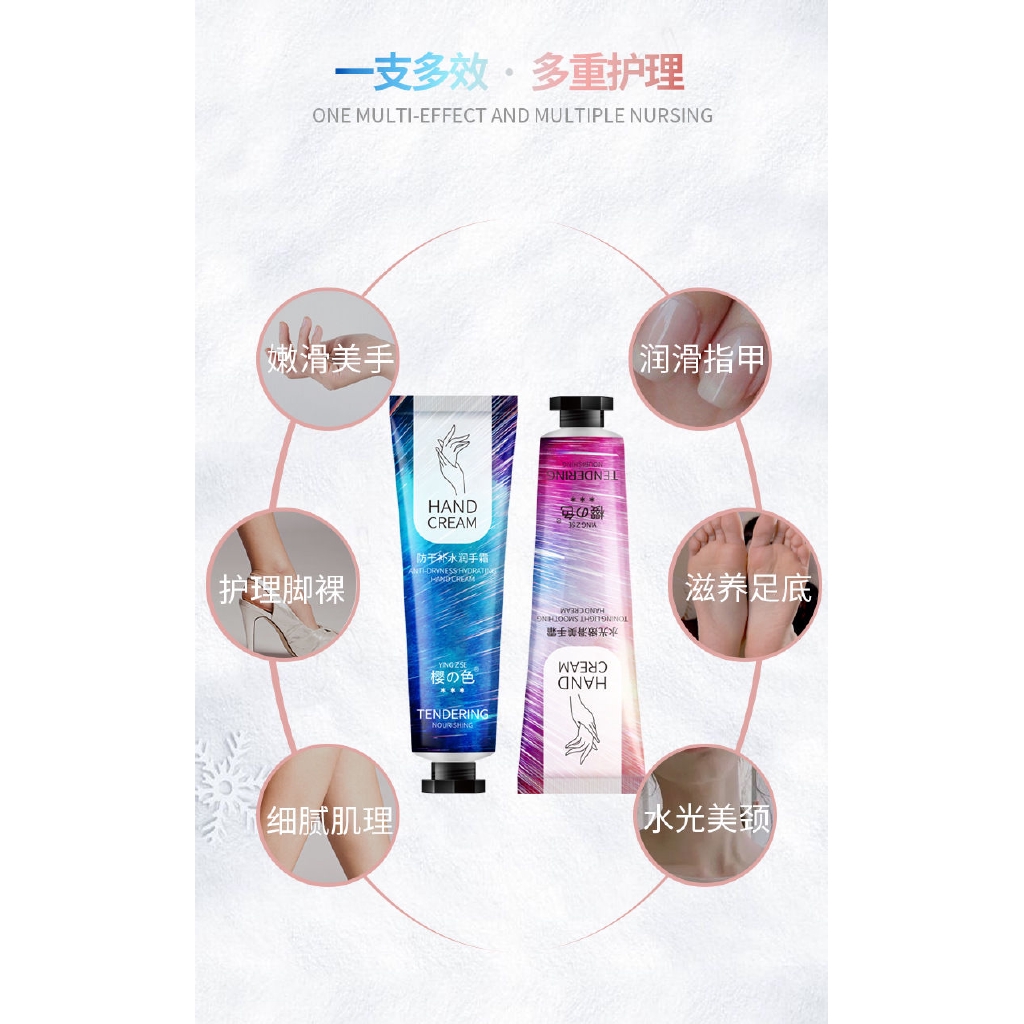 Kem dưỡng da tay hương hoa anh đào thiết kế vỏ màu sắc tươi tắn khối lượng 30g tiện lợi | BigBuy360 - bigbuy360.vn