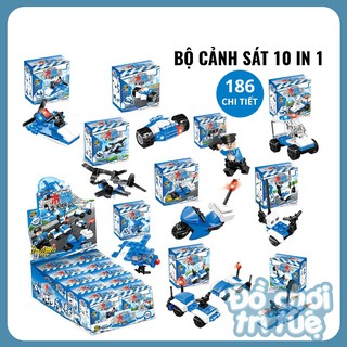 Đồ chơi Lego city 10 trong 1 nhiều chủ đề, lắp ghép trên 200 chi tiết cho bé tư duy sáng tạo