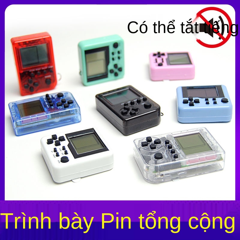 ☸☃Mặt dây chuyền trò chơi mini Nhật Bản móc khóa hoài cổ cầm tay nhỏ máy game tetris quà tặng