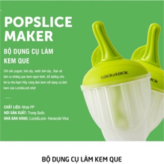 Bộ 4 dụng cụ làm kem que Lock&Lock CKS201