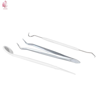 Bộ 3 Dụng Cụ Vệ Sinh Răng Miệng Bằng Thép Không Gỉ Chuyên Nghiệp