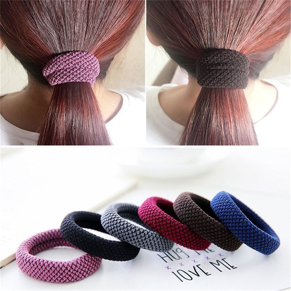 Dây Buộc Tóc Cao Su Co Giãn Nhiều Màu Thời Trang Cho Nữ