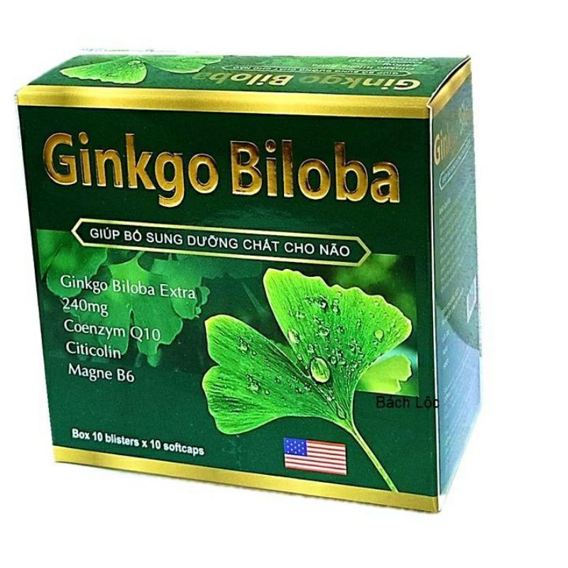 HOẠT HUYẾT DƯỠNG NÃO GINKGO BILOBA 240mg - Giúp bổ sung dưỡng chất cho não