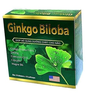 HOẠT HUYẾT DƯỠNG NÃO GINKGO BILOBA 240mg – Giúp bổ sung dưỡng chất cho não